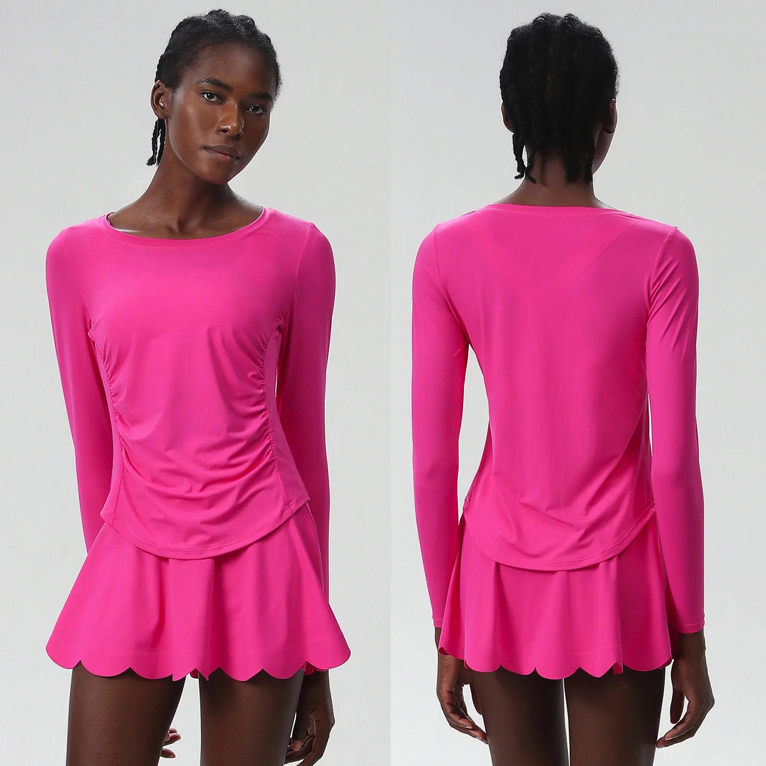 Conjunto Fitness Feminino 2 Peças Fit Diamond – Summer Tennis Skirt + Top