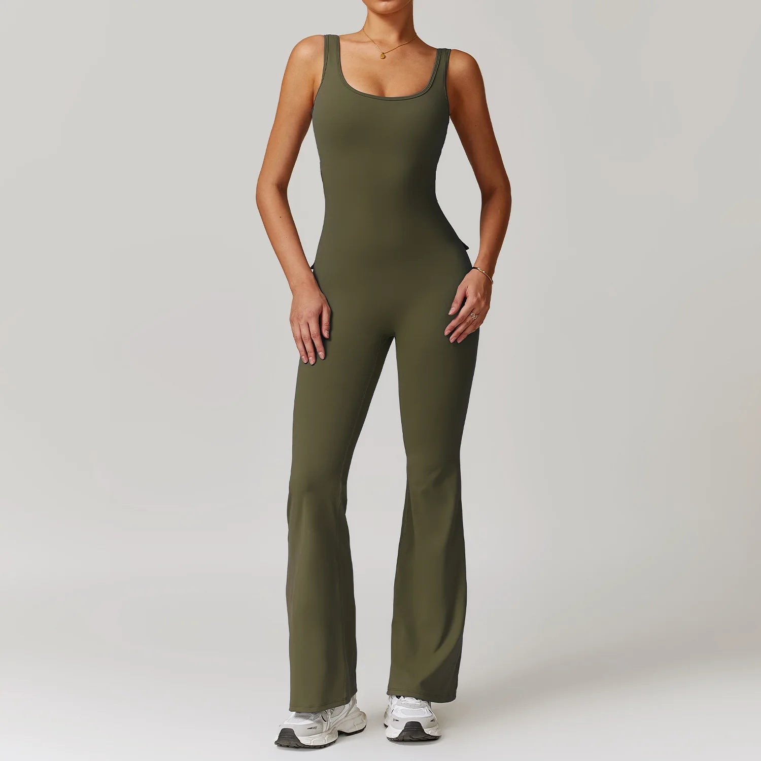 Macacão Fitness Feminino Decote V nas Costas com Bolsos – One Piece | Fit Diamond