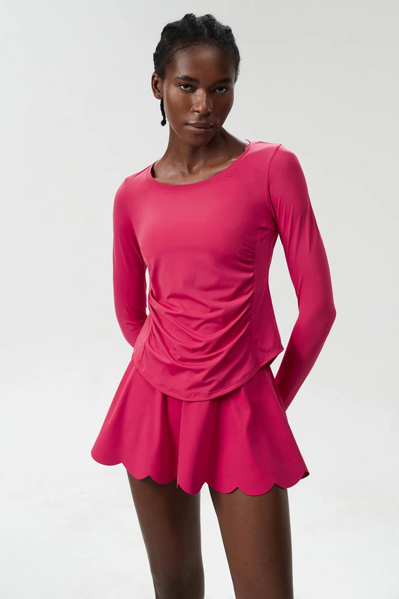 Conjunto Fitness Feminino 2 Peças Fit Diamond – Summer Tennis Skirt + Top