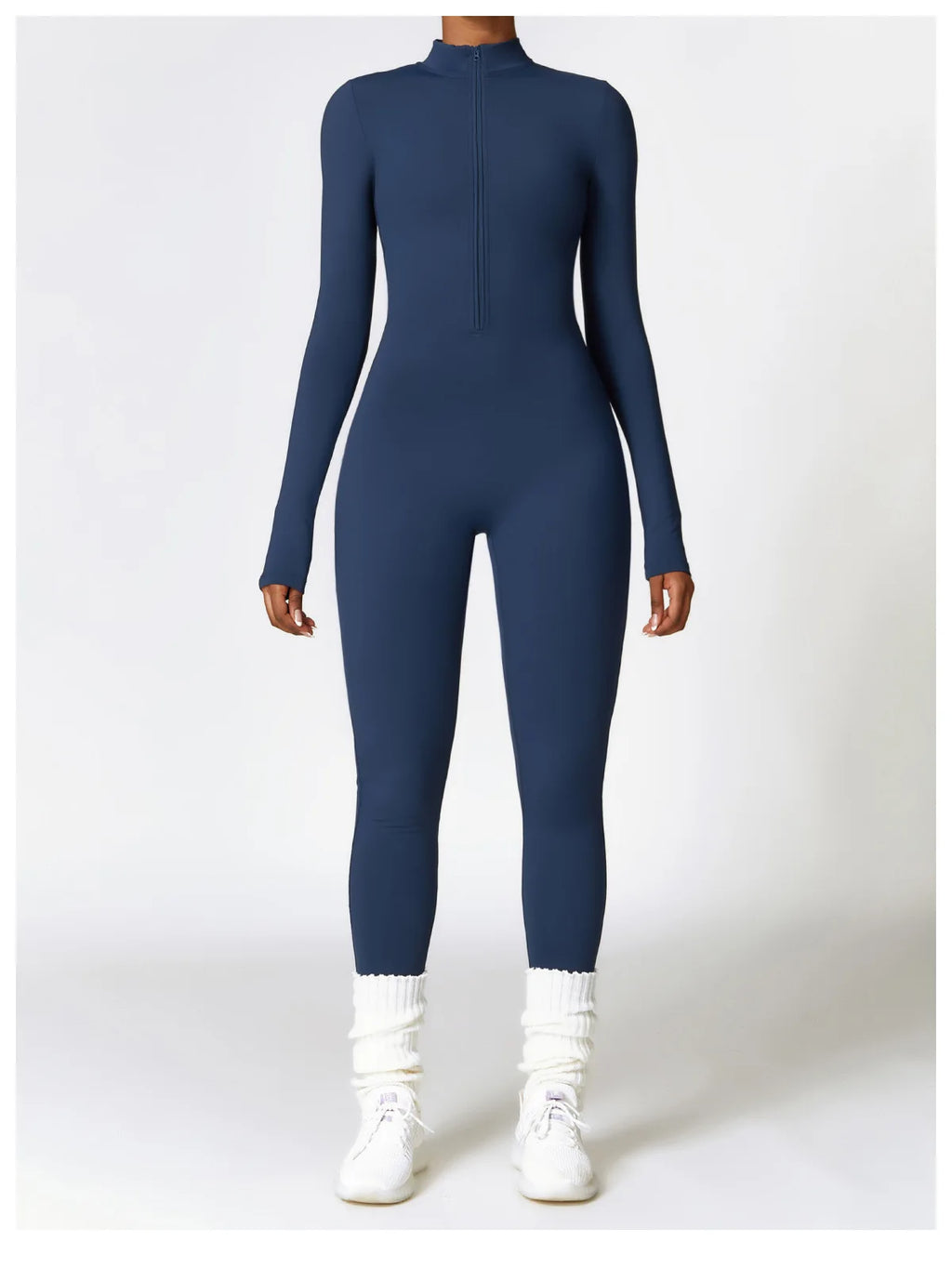 Macacão Fitness Feminino Manga Longa com Zíper – Push Up One Piece | Fit Diamond
