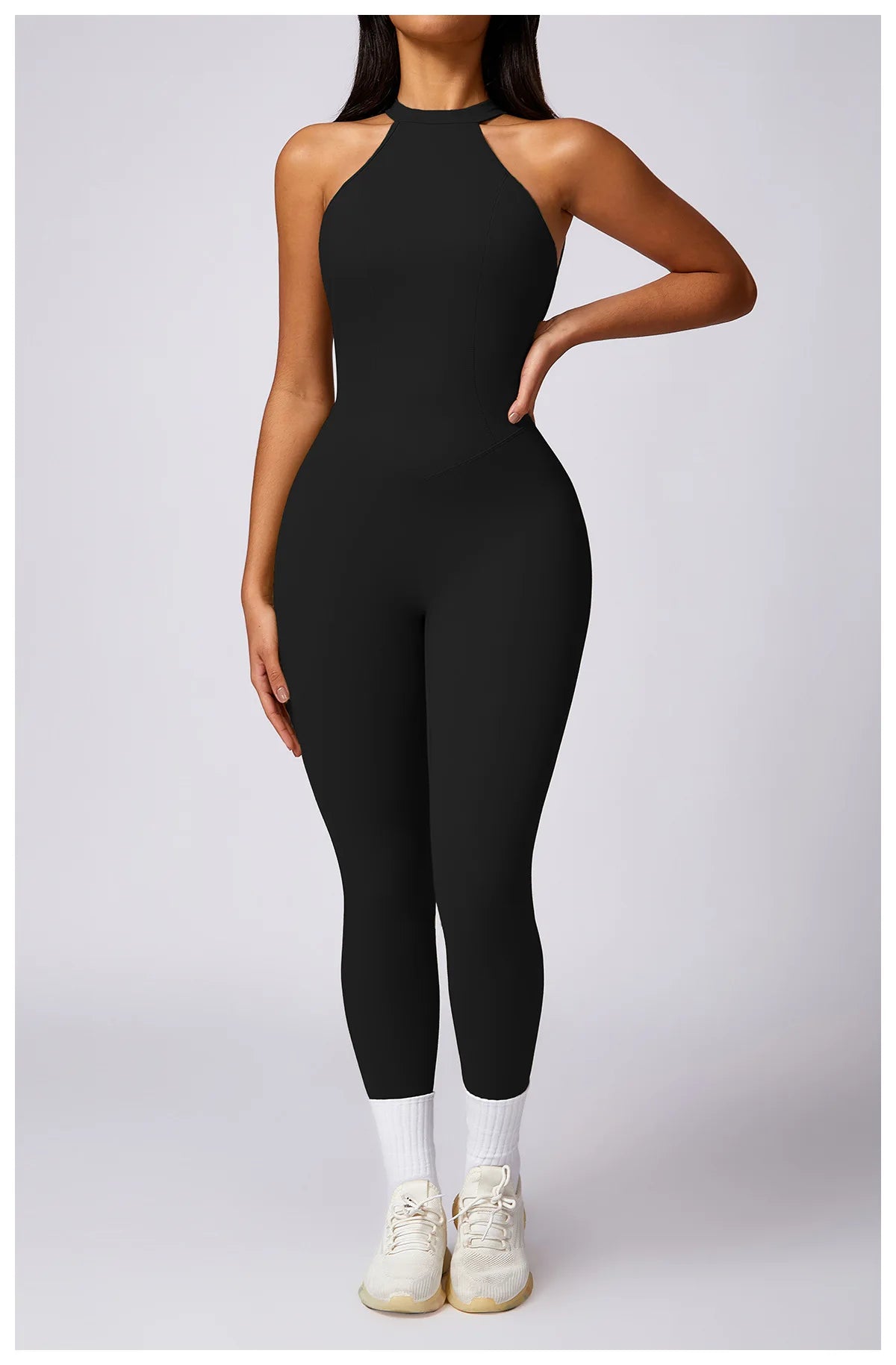 Macacão Fitness Feminino Scrunch Butt – One Piece Sem Manga, Yoga & Treino | Fit Diamond