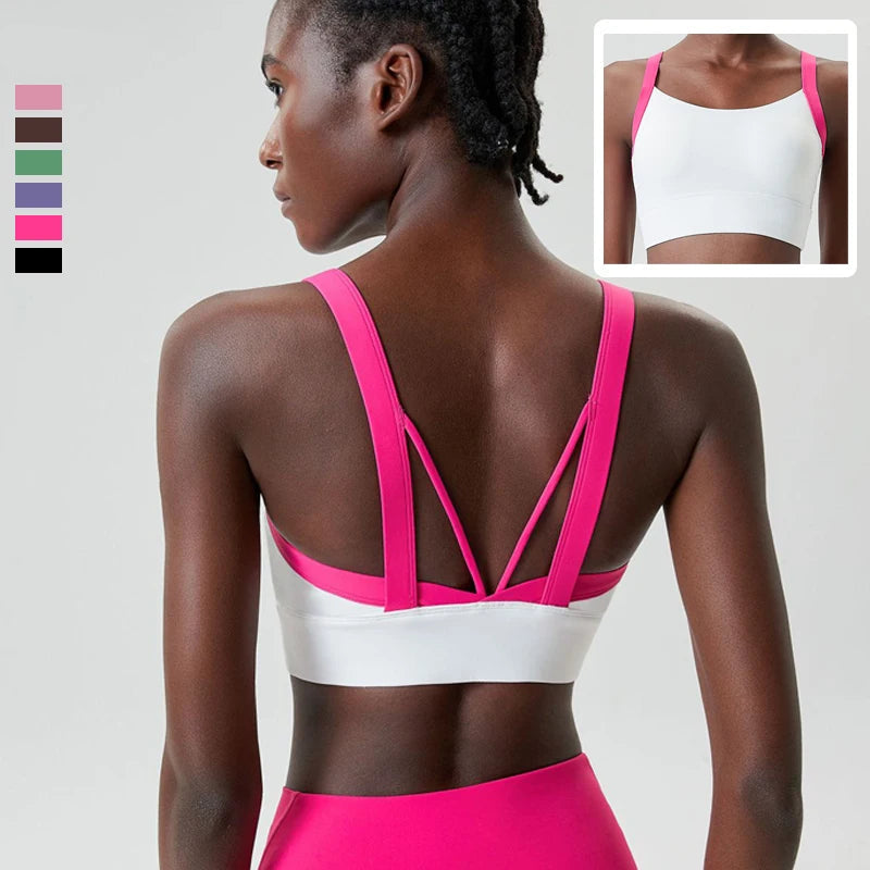Top Esportivo Feminino Alta Sustentação  Fit Diamond – Buttery Soft Sexy Back