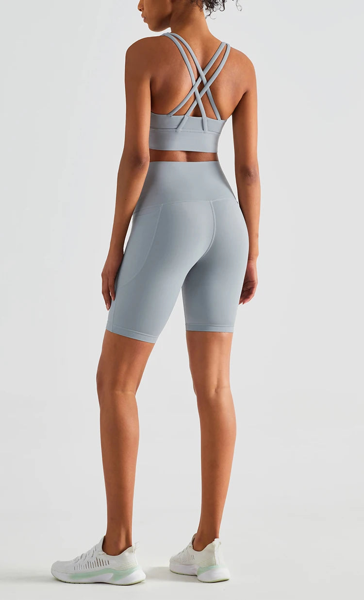 Short Fit Diamond High Waist Soft Stretch - Conforto, Sustentação e Elegância Esportiva.