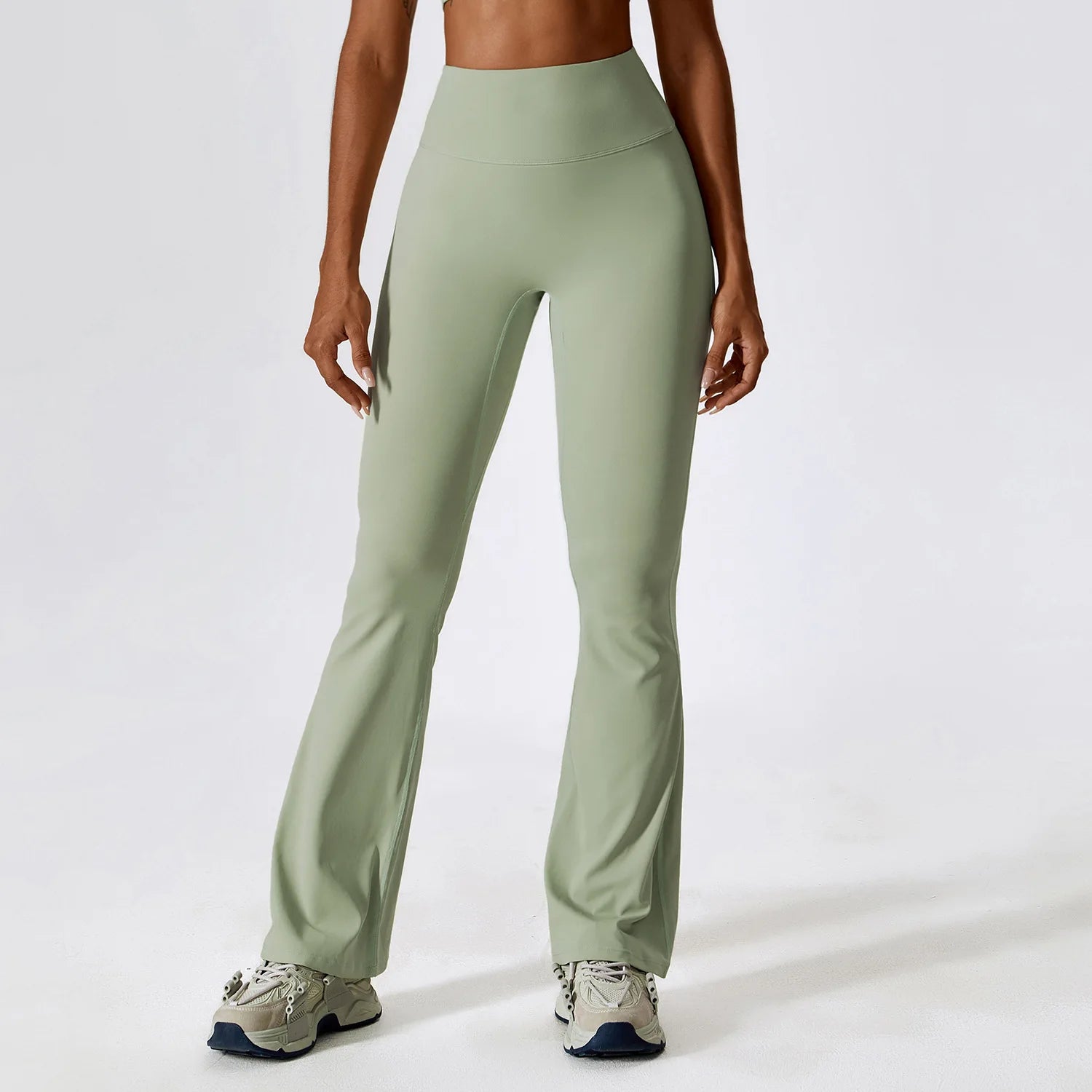 Calça Flare Fitness Scrunch – Cintura Alta, Levanta Bumbum, Ideal para Yoga, Dança e Academia