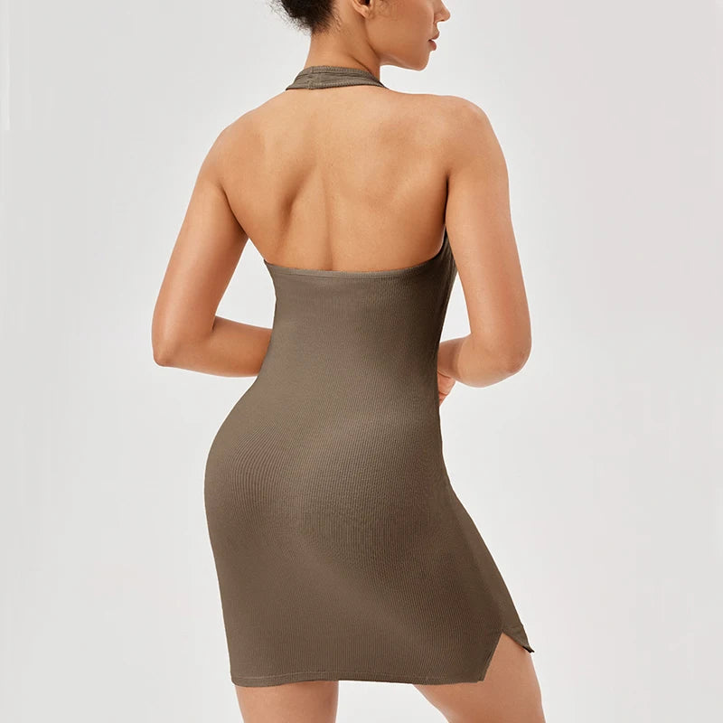 Vestido Fitness Feminino Fit Diamond – Macacão One Piece Sexy Back Tennis & Golf Dress