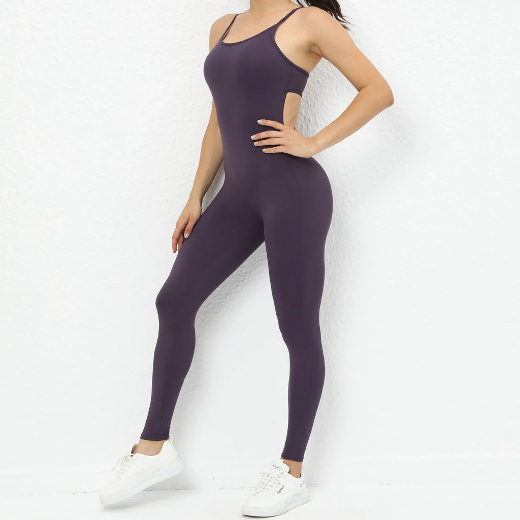 Macacão Fitness Feminino Curto – Sem Manga, One Piece para Treino & Yoga | Fit Diamond