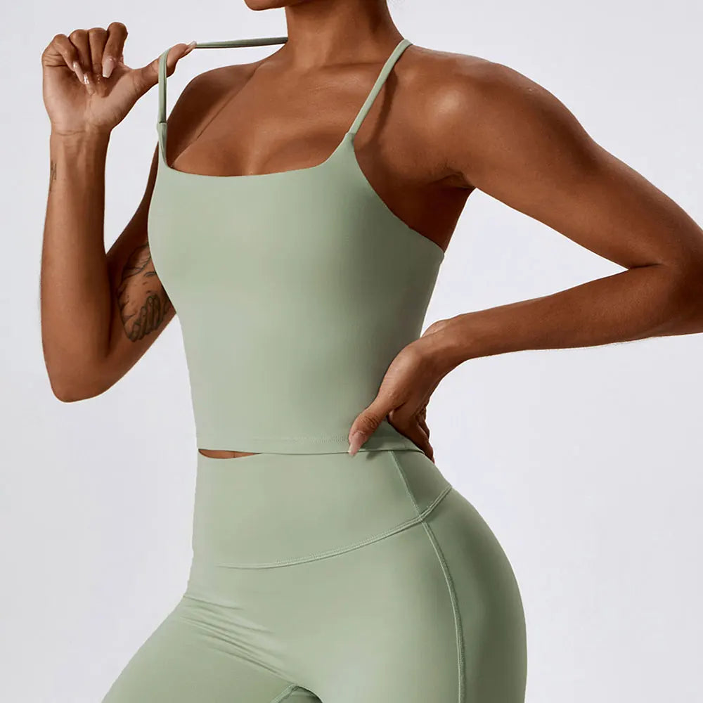 Top Esportivo Feminino Fit Diamond | Beauty Back, Push Up e Respirável