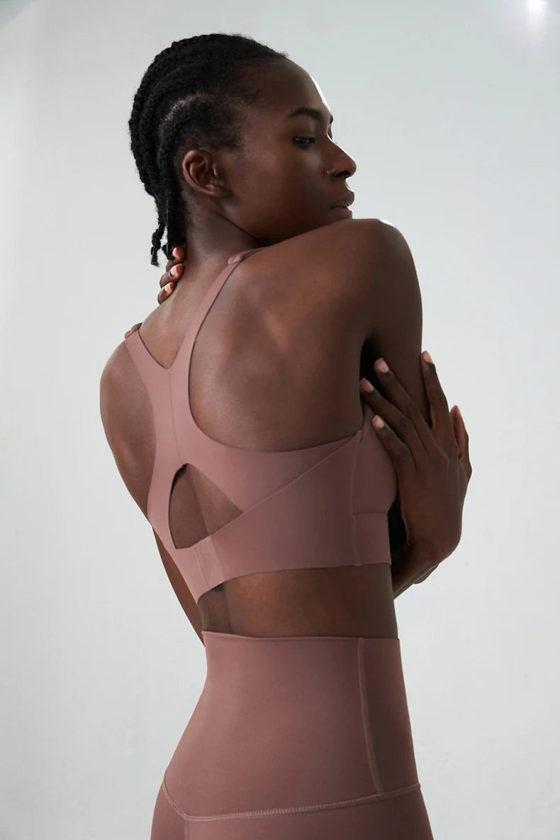 Top Esportivo Feminino Fit Diamond – High Impact U-Neck Super Stretch