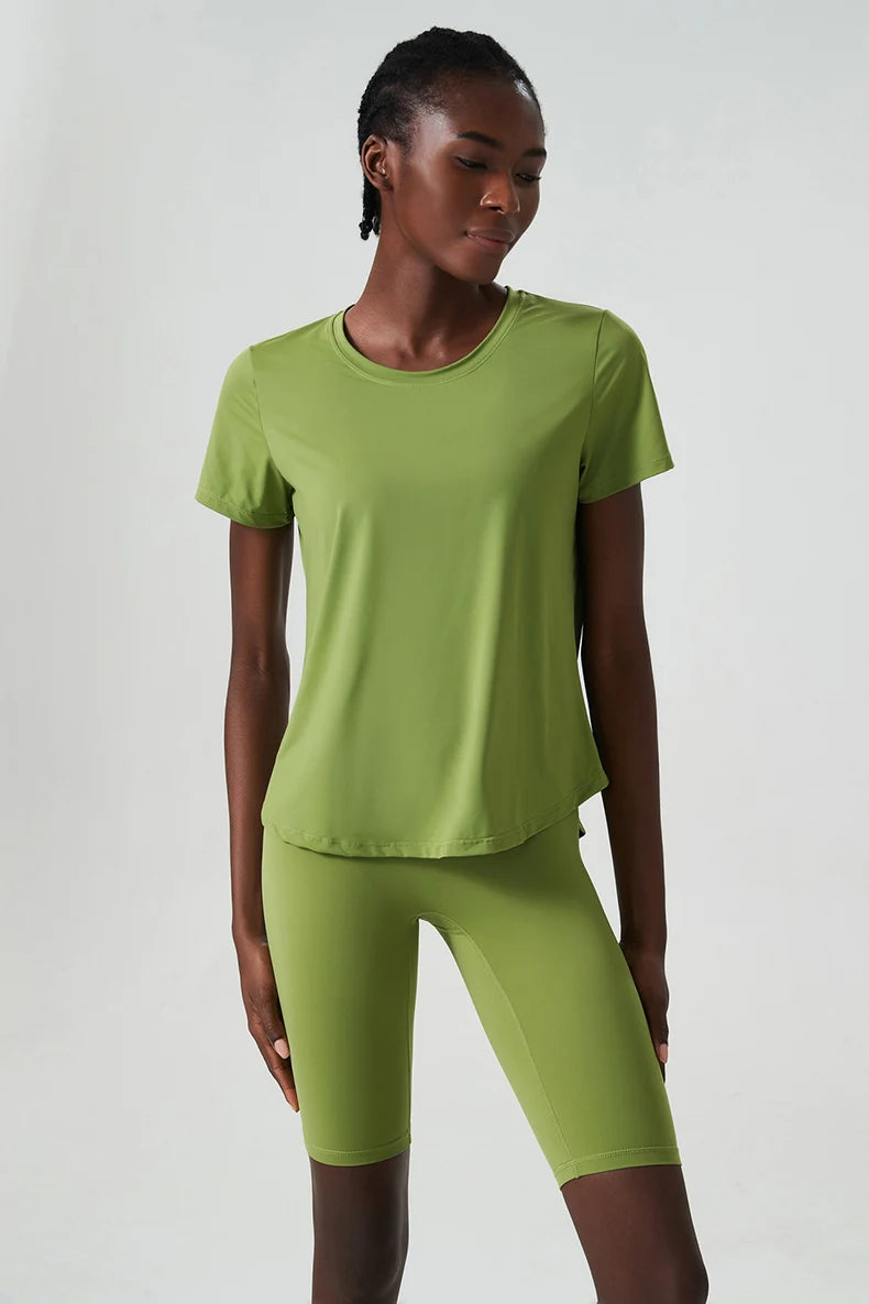 Conjunto Fitness Feminino Fit Diamonds Summer — Top + Short de Secagem Rápida e Toque Suave