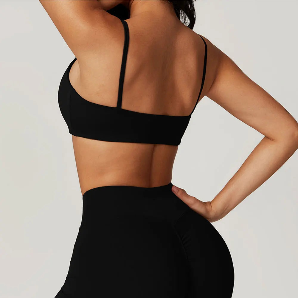 Top Esportivo Feminino Fit Diamond | Backless Shockproof | Yoga & Academia