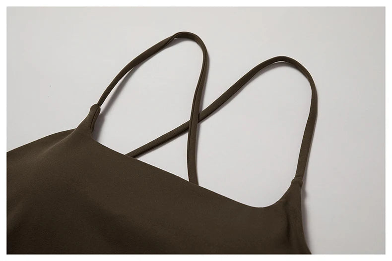 Top Feminino Fit Diamonds Buttery Soft — Bojo Removível, Costas Cruzadas e Toque de Segunda Pele