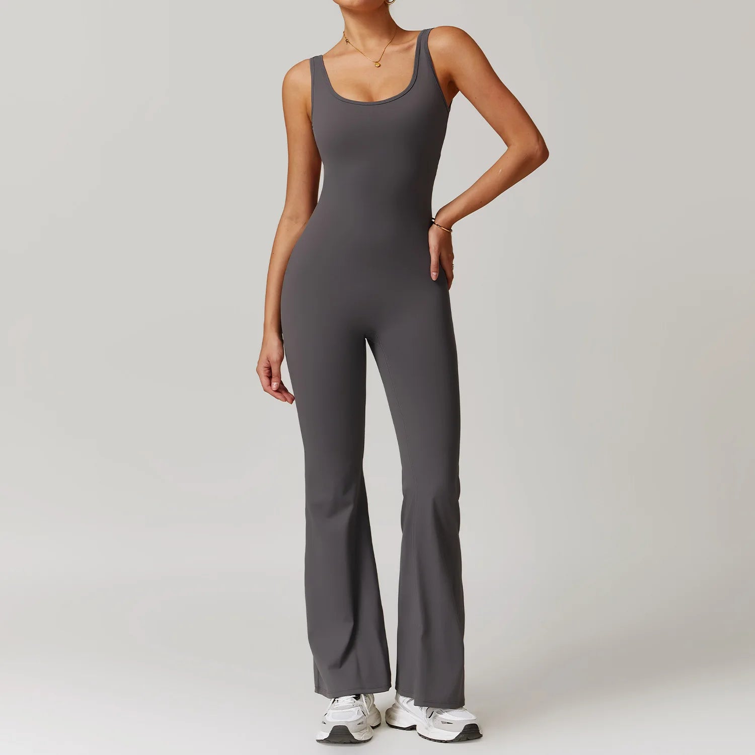 Macacão Fitness Feminino Decote V nas Costas com Bolsos – One Piece | Fit Diamond