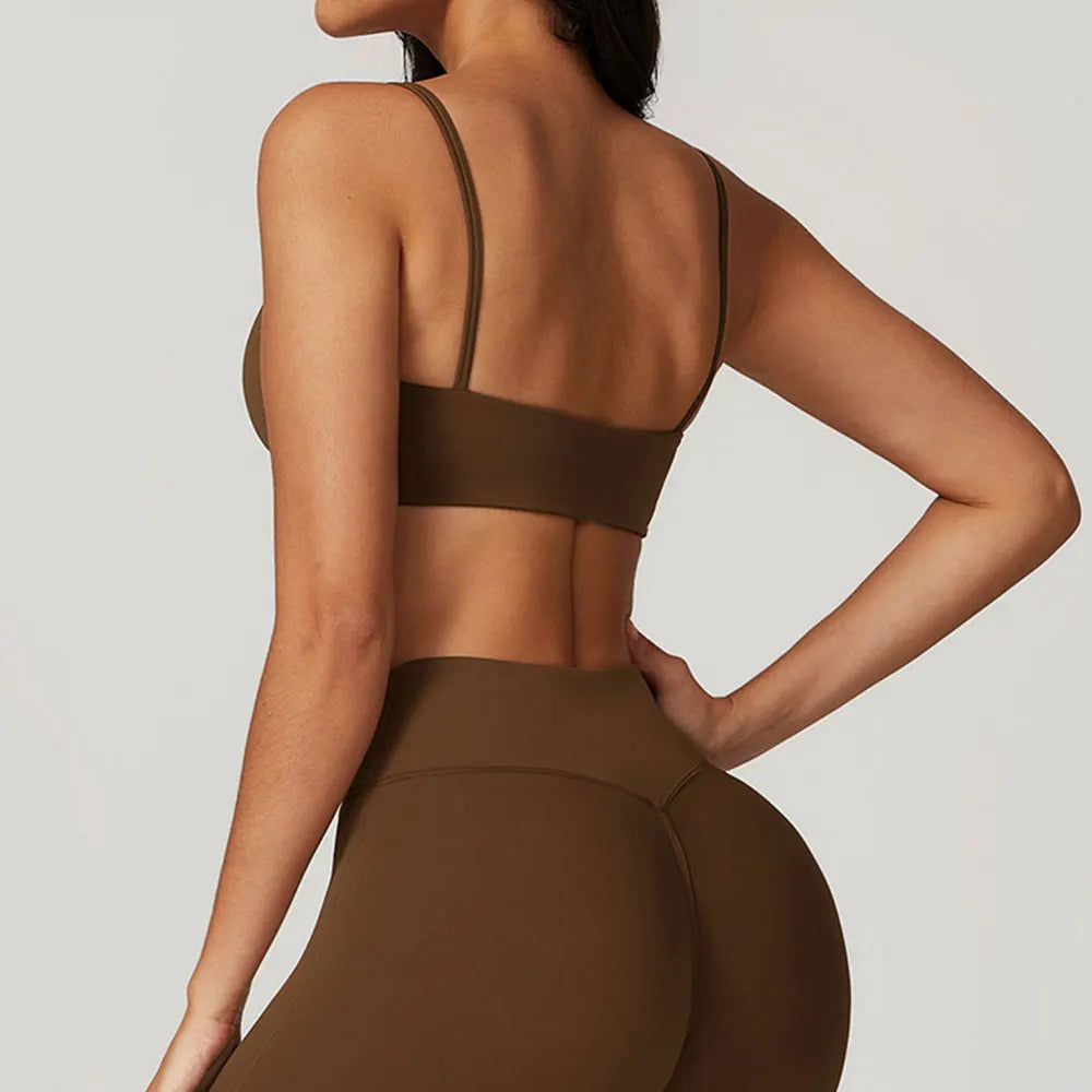 Top Esportivo Feminino Fit Diamond | Backless Shockproof | Yoga & Academia