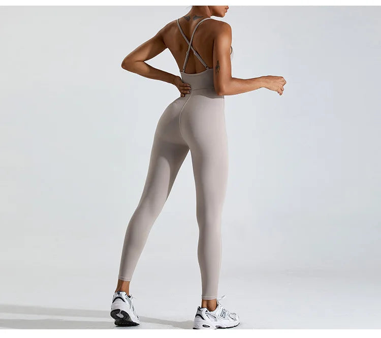Macacão Fitness Feminino Seamless Sem Manga – Push Up One Piece | Fit Diamond