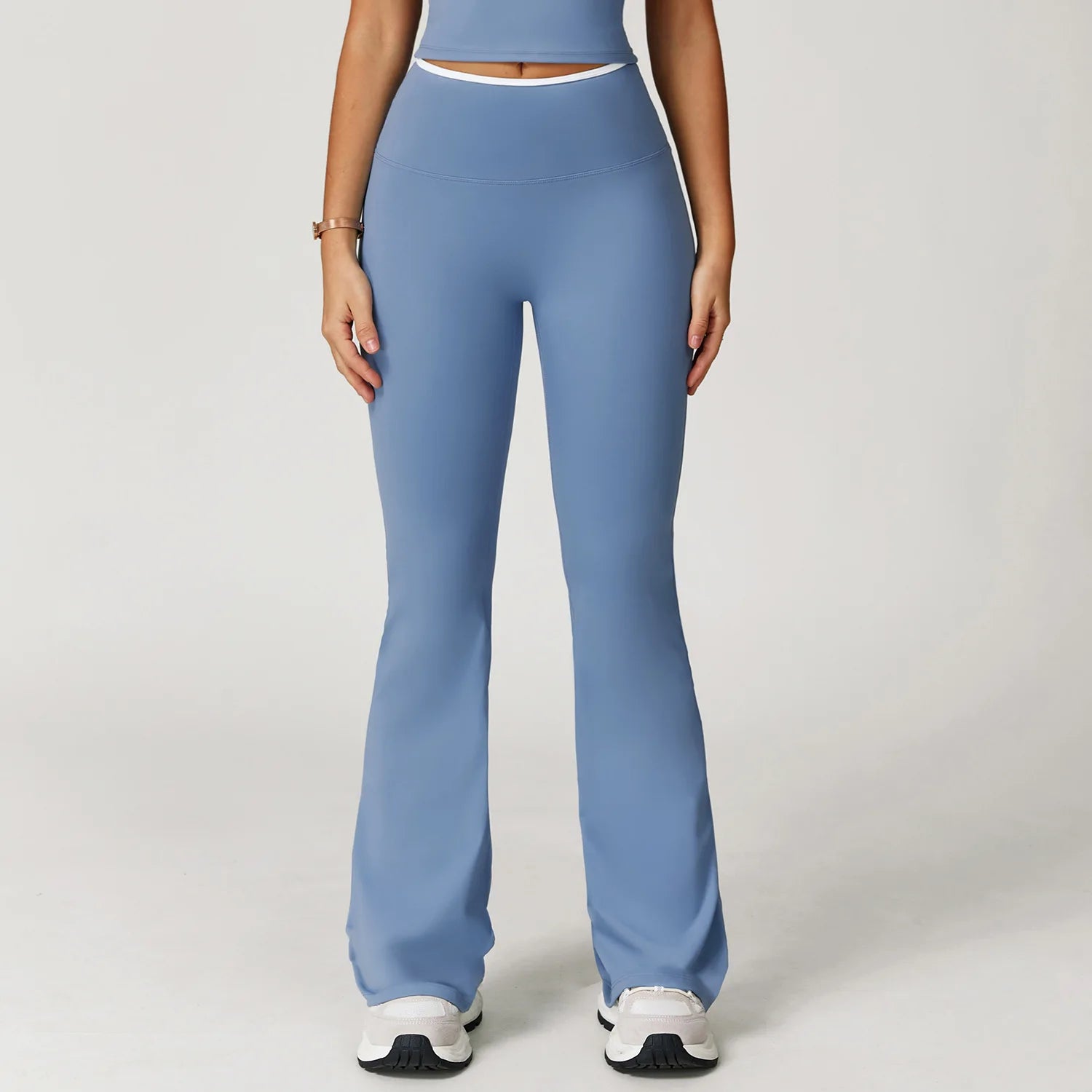 Calça Flare Power Shape – Cintura Alta, Boca de Sino, Super Elástica e Controle de Abdômen