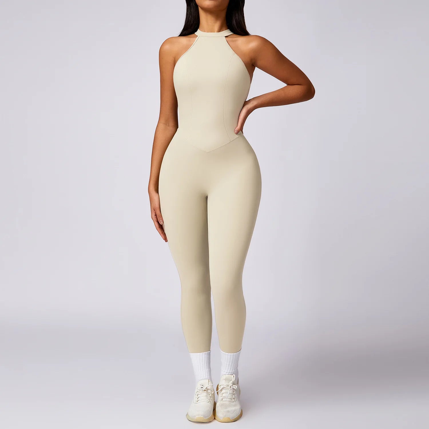 Macacão Fitness Feminino Scrunch Butt – One Piece Sem Manga, Yoga & Treino | Fit Diamond