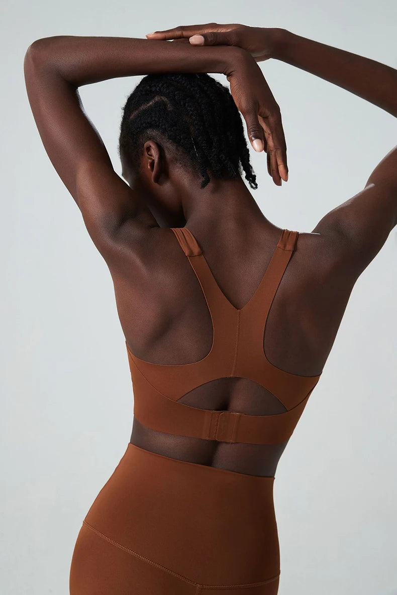Top Esportivo Feminino Fit Diamond – High Impact U-Neck Super Stretch