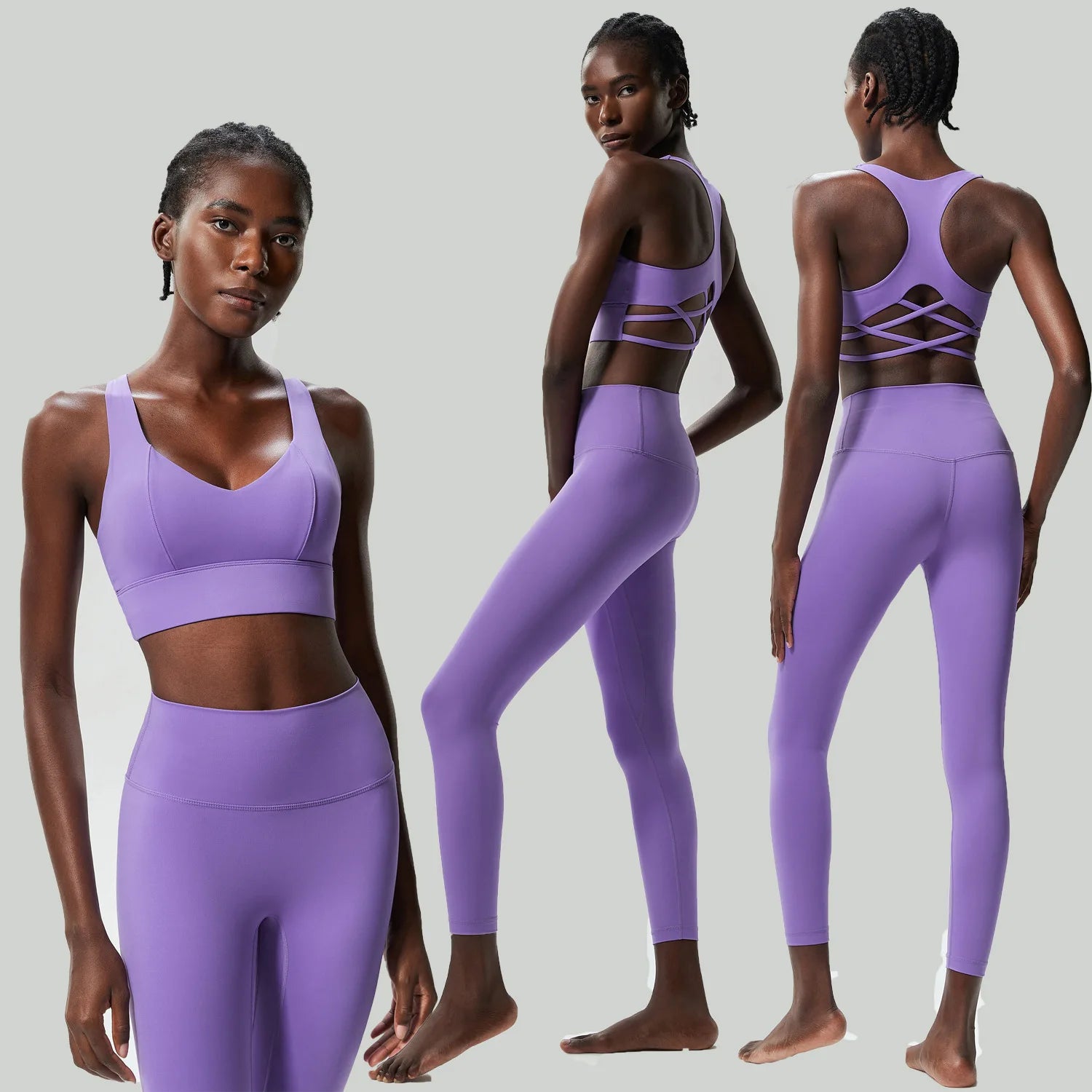 Conjunto Fitness Feminino 2 Peças Fit Diamond – Buttery Soft Slim Fit