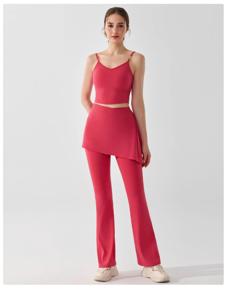 Conjunto Fitness Feminino Fit Diamonds 2 Peças — Top + Legging Buttery Soft Super Stretch de Secagem Rápida