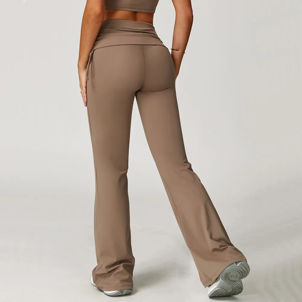 Calça Flare Yoga Levanta Bumbum – Cintura Alta, Modelagem Flared e Conforto Total para Academia e Dia a Dia