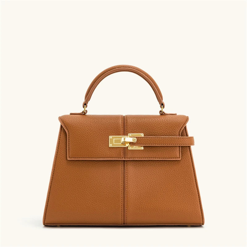 Bolsa Feminina Elise Couro Legitimo – Crossbody Quadrada 2025