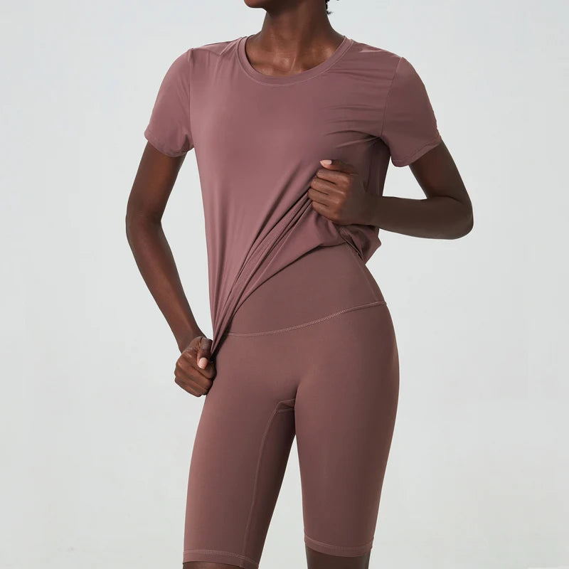 Conjunto Fitness Feminino Fit Diamonds Summer — Top + Short de Secagem Rápida e Toque Suave