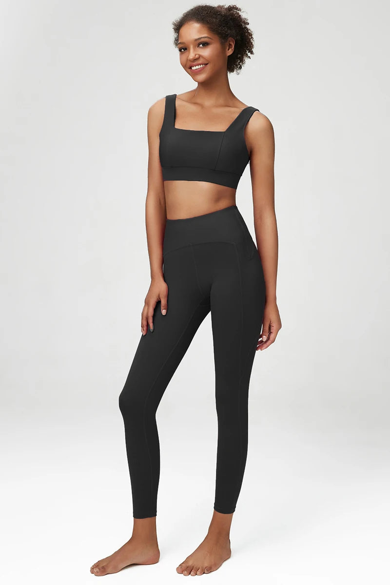 Conjunto Fitness Feminino 2 ou 3 Peças Fit Diamond – Top + Legging + Jaqueta Slim Fit