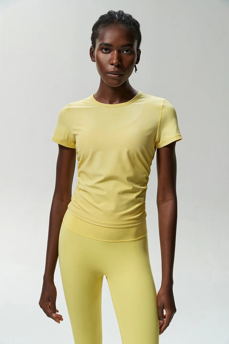 Conjunto Fitness Diamond Quick Dry 2 Peças Camiseta Cropped + Calça Legging - Leveza, Estilo e Praticidade