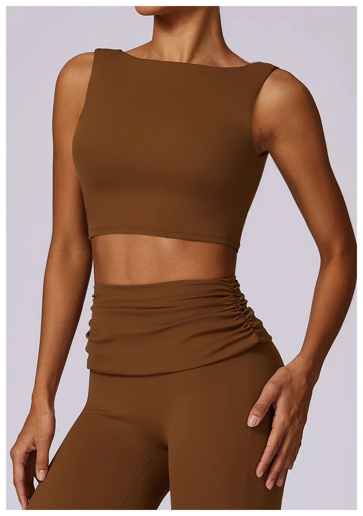Top Esportivo Modelo Crop Top | Yoga & Academia