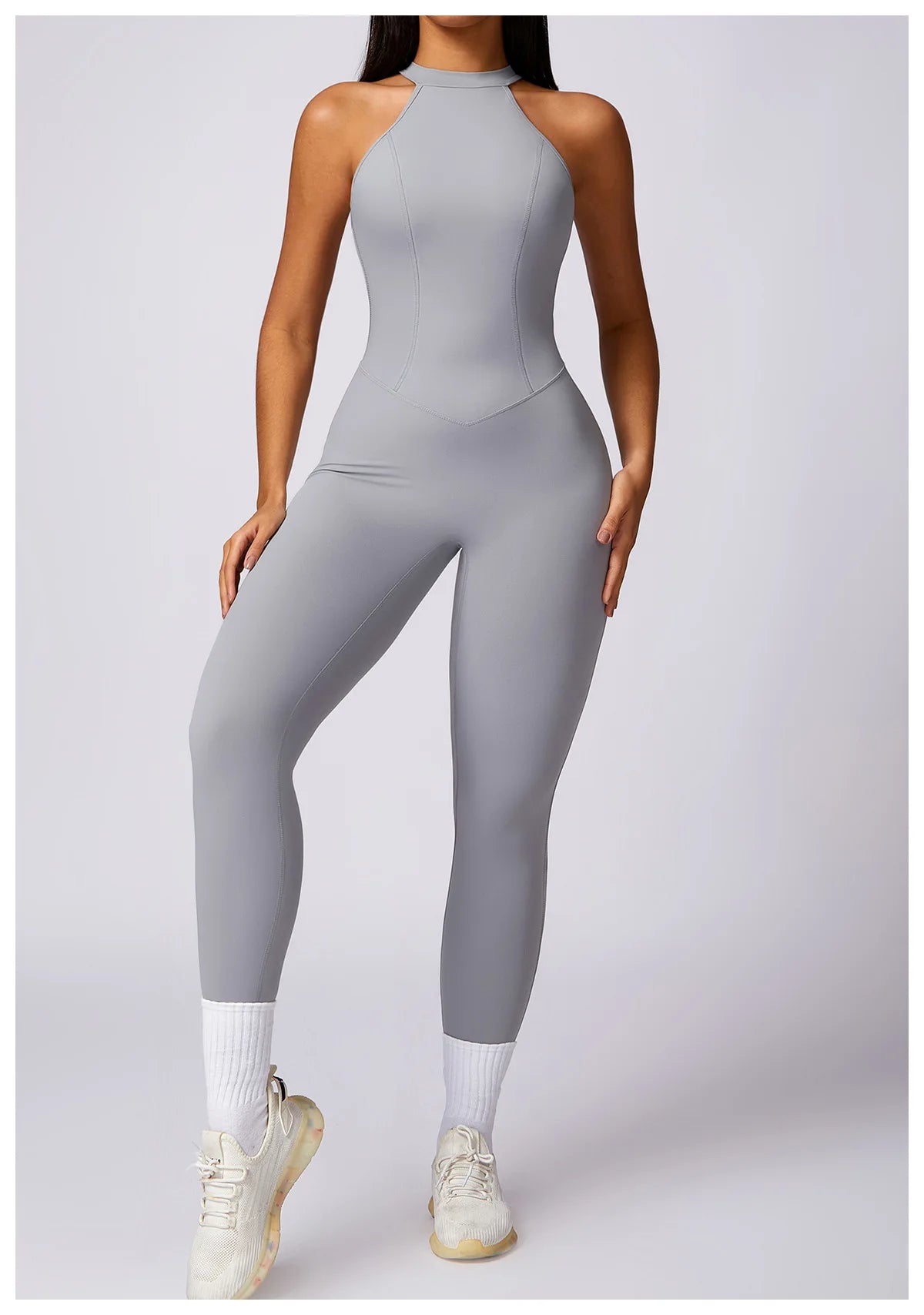 Macacão Fitness Feminino Scrunch Butt – One Piece Sem Manga, Yoga & Treino | Fit Diamond