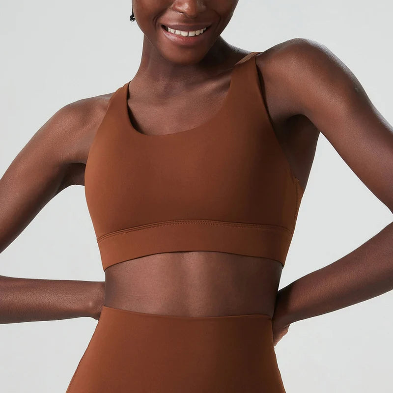 Top Esportivo Feminino Fit Diamond – High Impact U-Neck Super Stretch