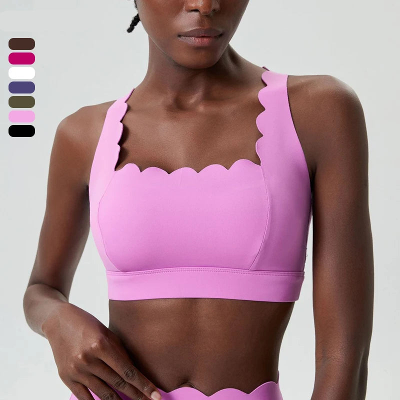 Top Esportivo Feminino Fit Diamond – Buttery Soft Decote Quadrado Sexy Back