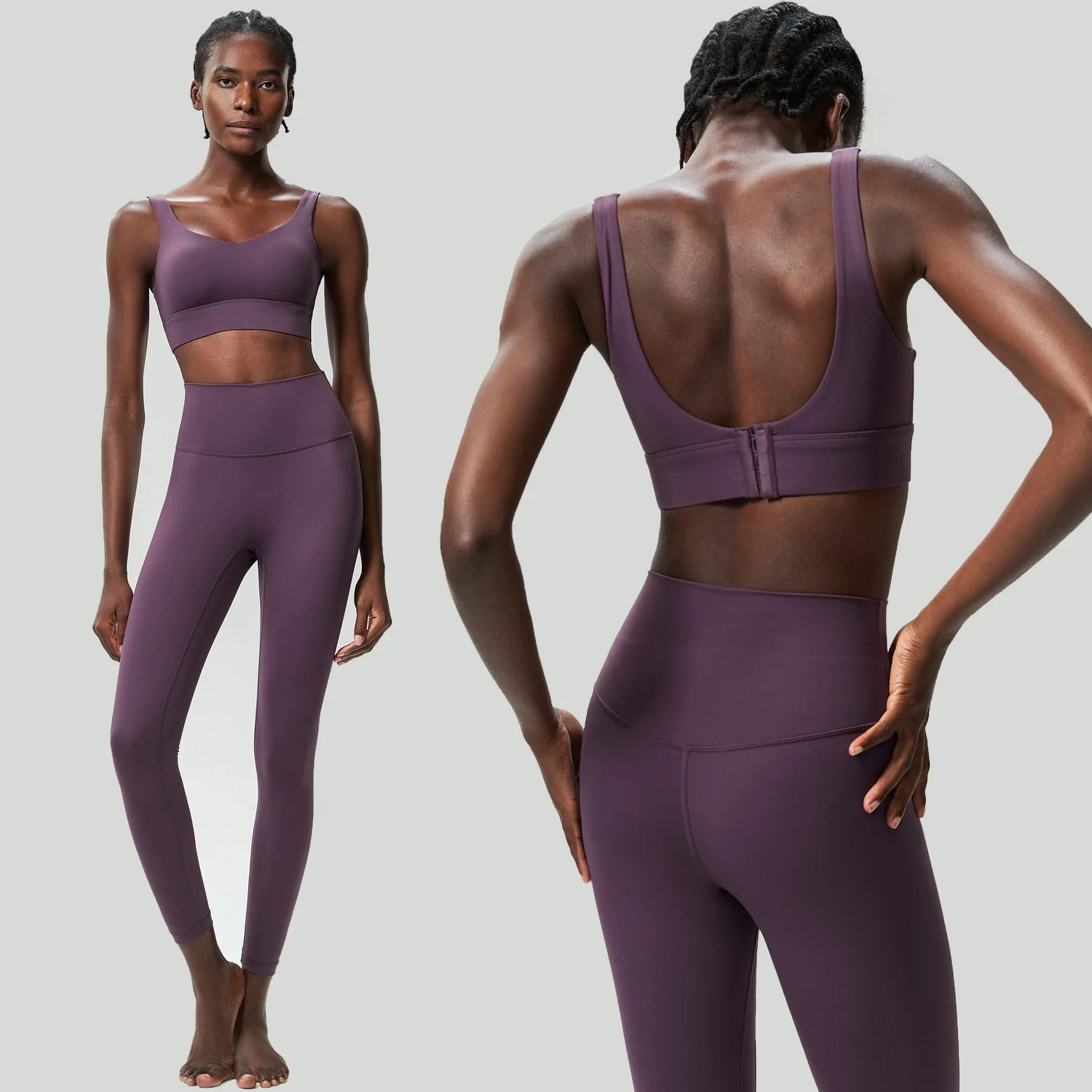 Conjunto Fitness Feminino 2 Peças Fit Diamond – Buttery Soft Slim Fit Respirável