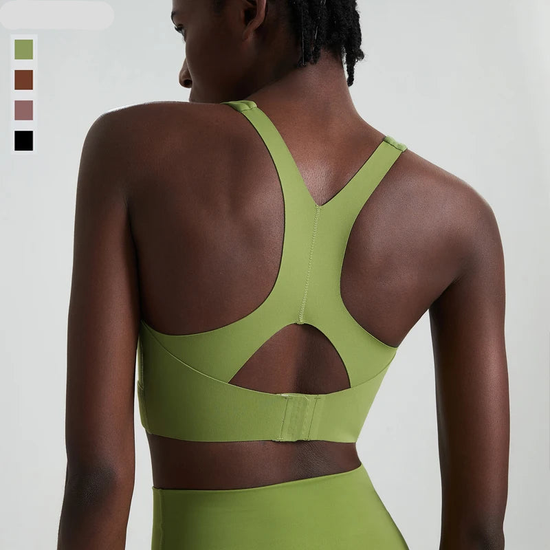 Top Esportivo Feminino Fit Diamond – High Impact U-Neck Super Stretch