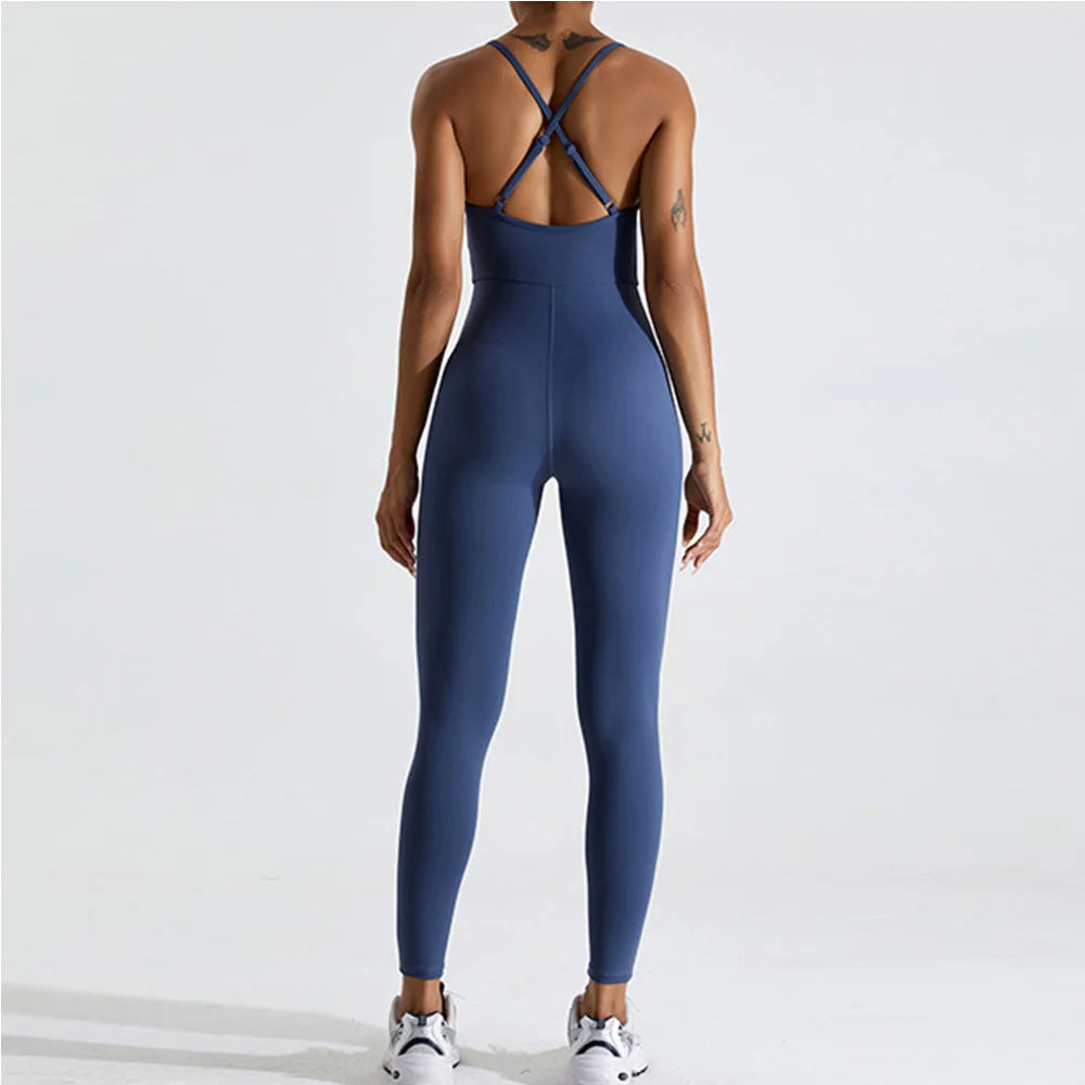 Macacão Fitness Feminino Seamless Sem Manga – Push Up One Piece | Fit Diamond