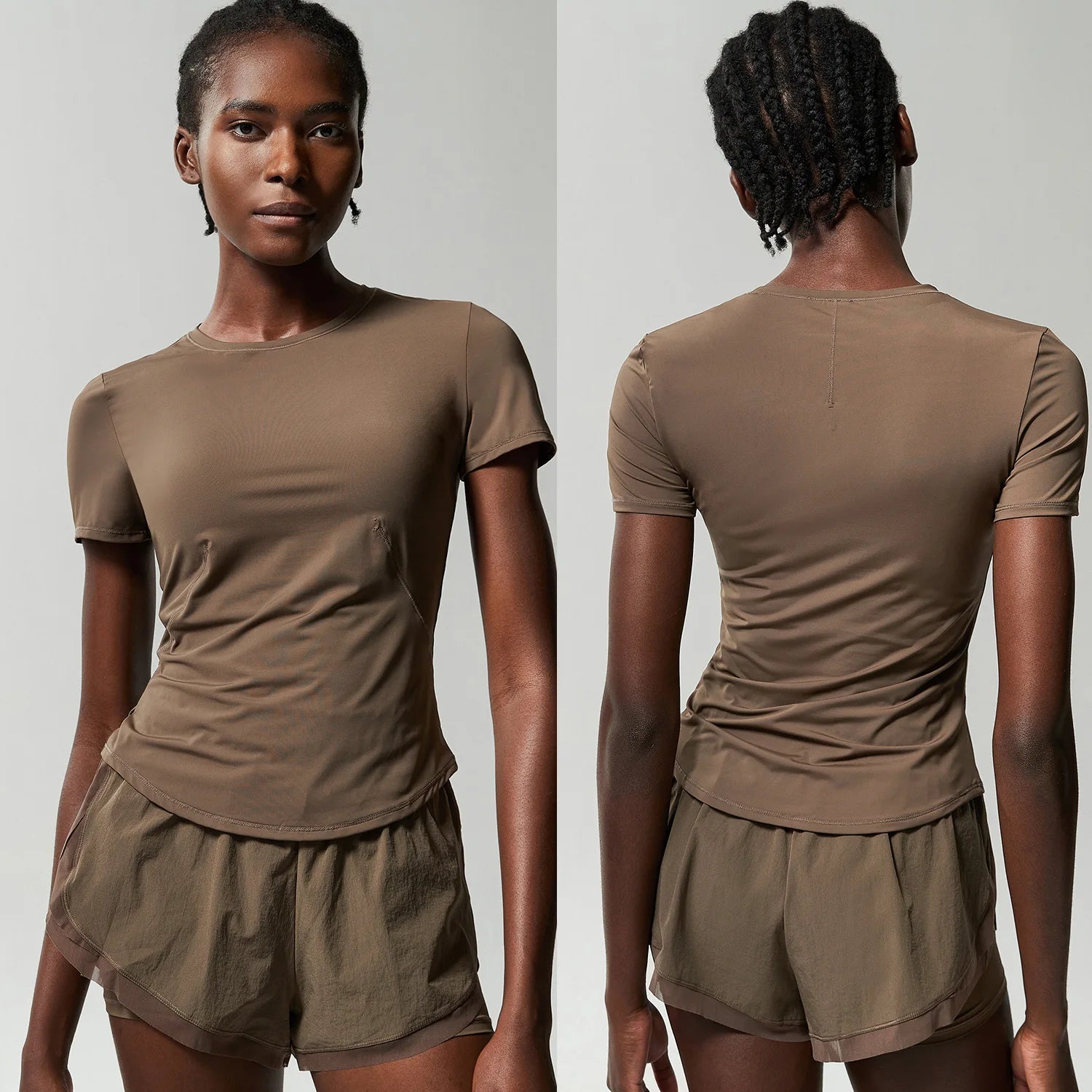 Conjunto Fitness Blusa e Short Feminino 2 Peças Fit Diamond – Summer Shorts + Blusa em Lycra
