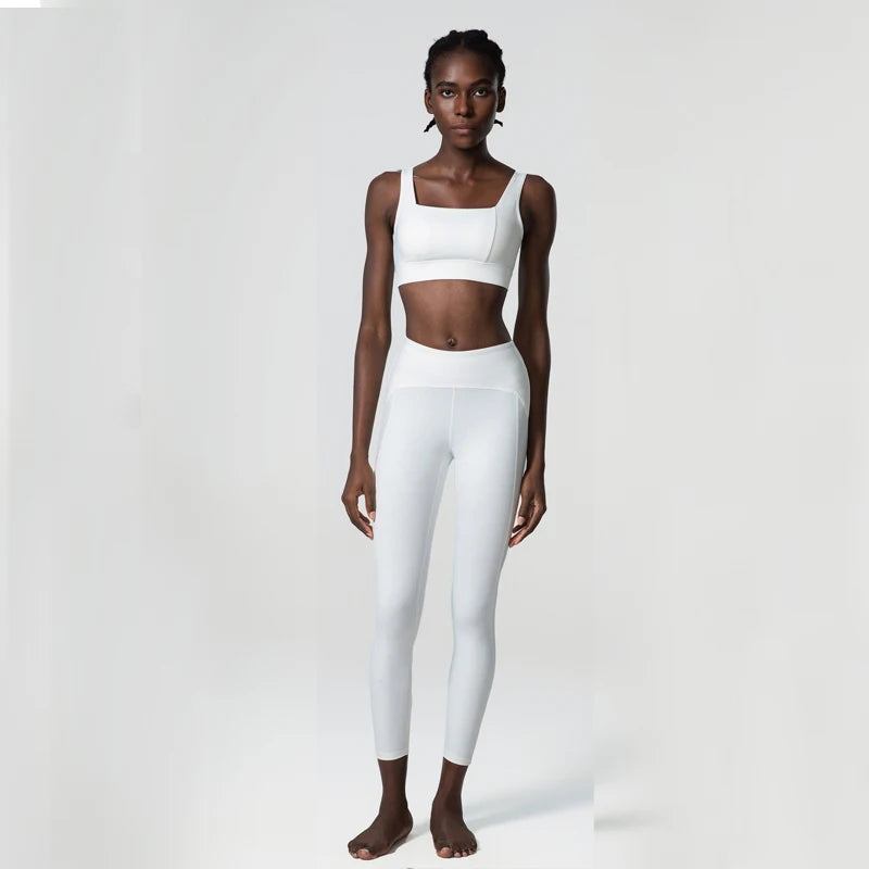 Conjunto Fitness Feminino 2 ou 3 Peças Fit Diamond – Top + Legging + Jaqueta Slim Fit