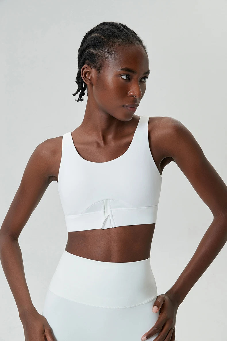 Top Fit Diamond High Impact Zipper Bra