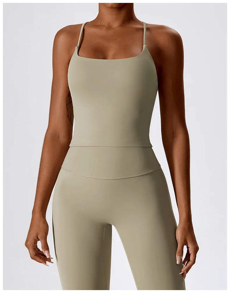 Top Esportivo Feminino Fit Diamond | Beauty Back, Push Up e Respirável