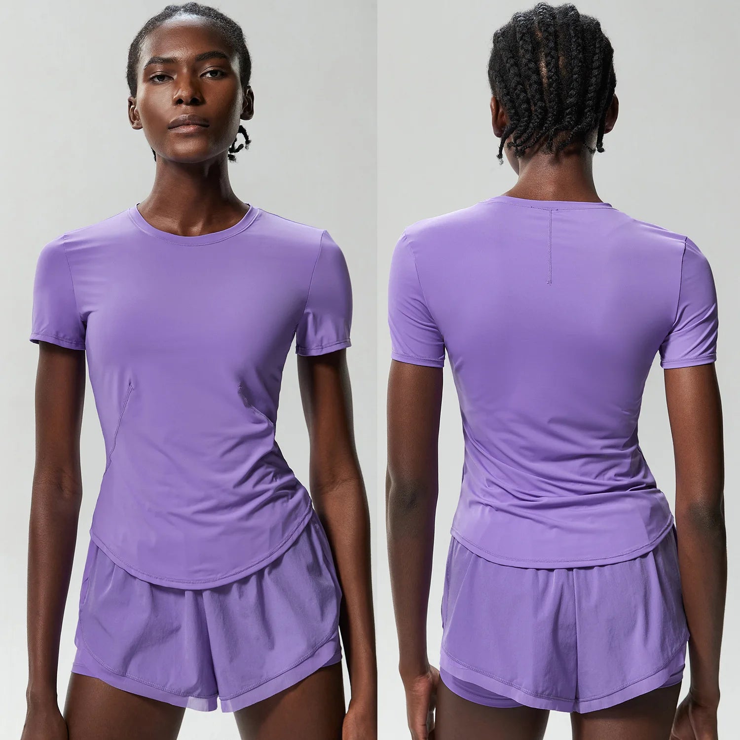 Conjunto Fitness Blusa e Short Feminino 2 Peças Fit Diamond – Summer Shorts + Blusa em Lycra