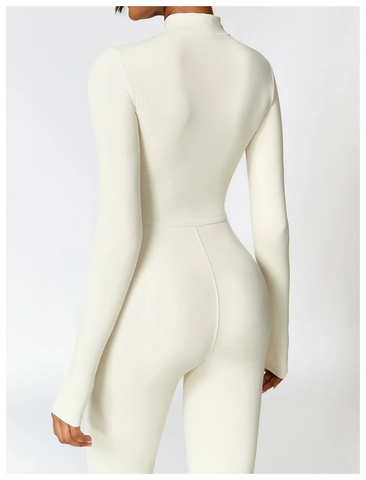 Macacão Fitness Feminino Manga Longa com Zíper – Push Up One Piece | Fit Diamond