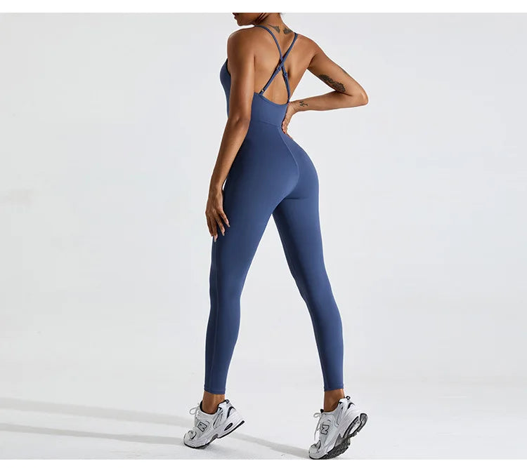 Macacão Fitness Feminino Seamless Sem Manga – Push Up One Piece | Fit Diamond