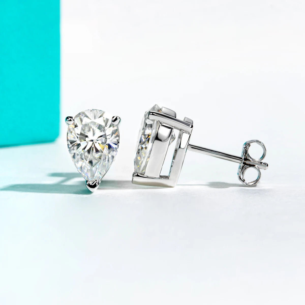 Conjunto Colar 2.5ct e Brincos 1.2ct Moissanita em Prata 925