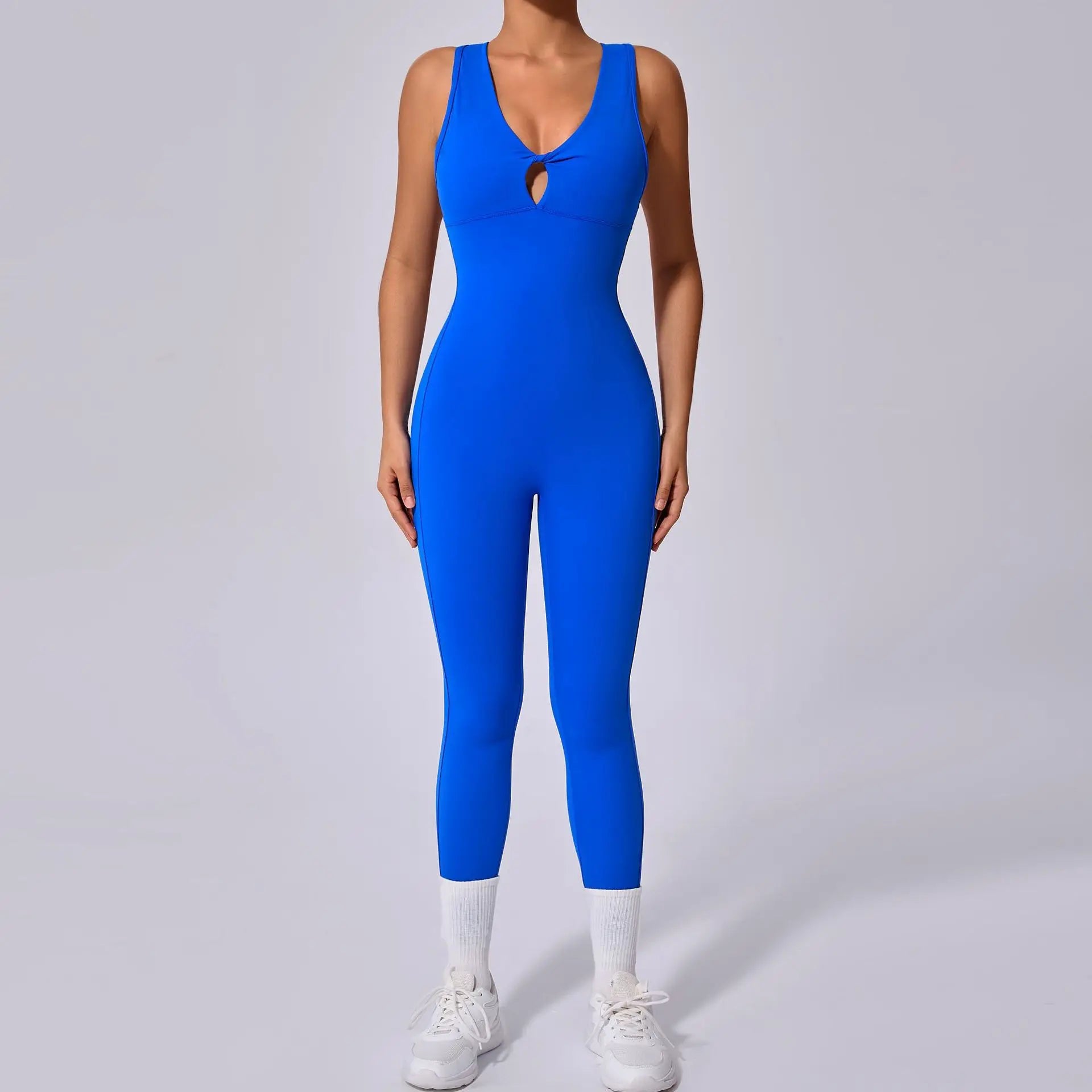 Macacão Fitness Feminino Sem Manga Costas Abertas – One Piece Yoga | Fit Diamond