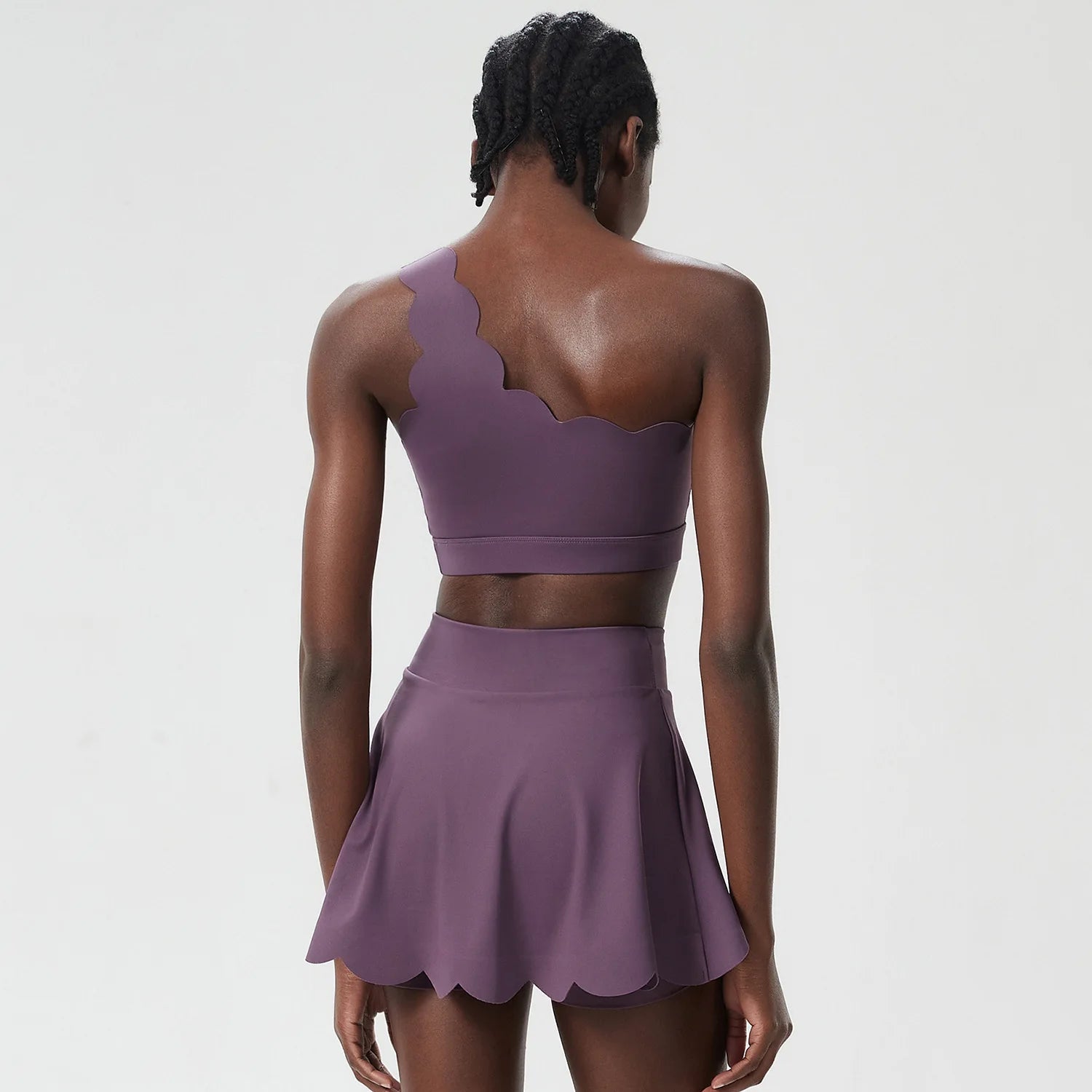 Conjunto Fitness Feminino 2 Peças Fit Diamond – Summer Tennis Saia Shorts + Top