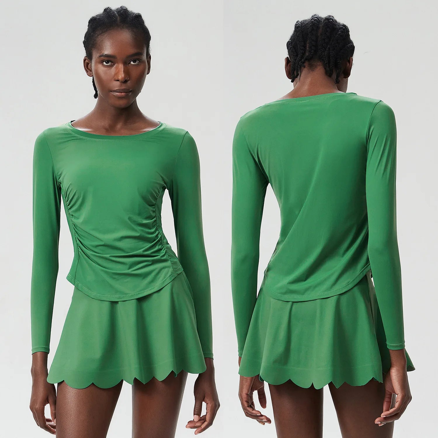 Conjunto Fitness Feminino 2 Peças Fit Diamond – Summer Tennis Skirt + Top