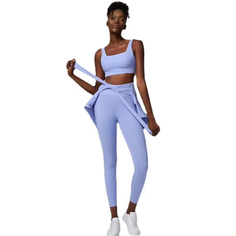 Conjunto Fitness Feminino 2 Peças Fit Diamond – Top + Legging Cintura Alta Slim Fit