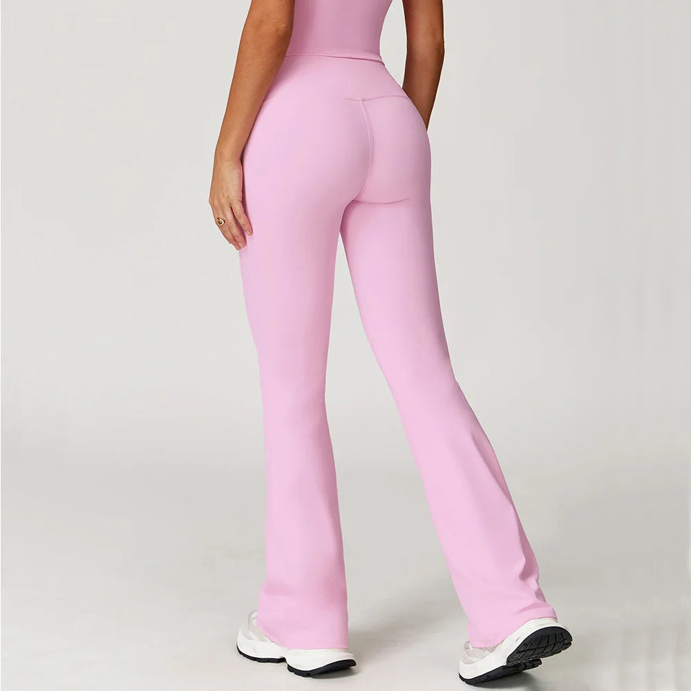 Calça Flare Power Shape – Cintura Alta, Boca de Sino, Super Elástica e Controle de Abdômen