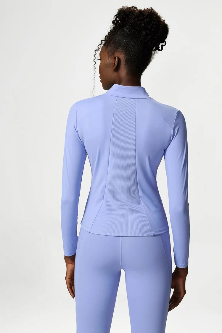 Conjunto Fitness Feminino 2 ou 3 Peças Fit Diamond – Top + Legging + Jaqueta Slim Fit