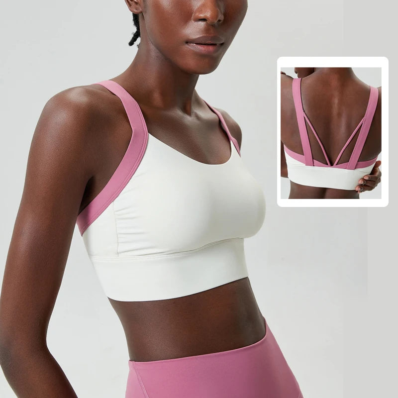 Top Esportivo Feminino Alta Sustentação  Fit Diamond – Buttery Soft Sexy Back